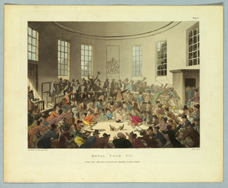 Print, Royal Cock Pit, from "Ackermann's Repository"