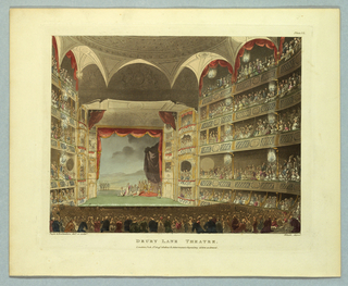 Print, Drury Lane Theater from Ackermann's Repository