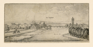 Print, Distant View of Cannstadt