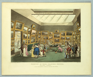 Print, Exhibition of Watercolored Drawings, from "Ackermann's Repository"