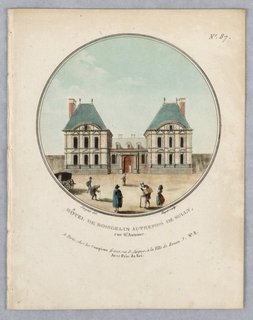 Print, Hôtel de Boisgelin, Plate 87 from "Vues Pittoresques des Principaux Édifices de Paris"