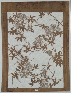 Stencil, Hibiscus Flowers and Birds