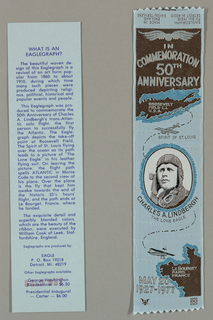 Commemorative Ribbon: Charles A. Lindbergh (England)