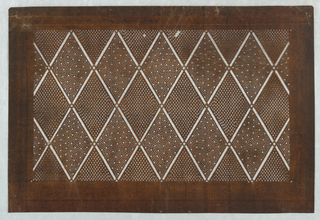 Katagami, lattice weave pattern