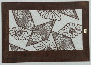 Katagami, Flowers and Rhombuses