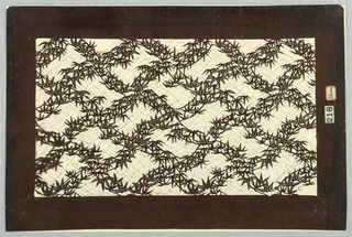 Katagami, Bamboo Leaves