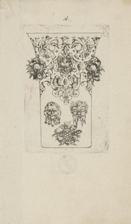 Print, Plate from 12 Stick Zum Verzaighnen Stechen Ver Fertigt  (Set of Twelve Designs for Engraved Vessels)