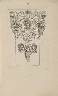Print, Plate from 12 Stick Zum Verzaighnen Stechen Ver Fertigt  (Set of Twelve Designs for Engraved Vessels)