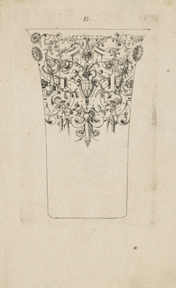 Print, Plate from 12 Stick Zum Verzaighnen Stechen Ver Fertigt  (Set of Twelve Designs for Engraved Vessels)