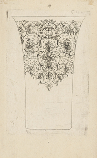 Print, Plate from 12 Stick Zum Verzaighnen Stechen Ver Fertigt  (Set of Twelve Designs for Engraved Vessels)