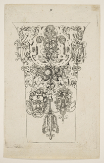 Print, Plate from 12 Stick Zum Verzaighnen Stechen Ver Fertigt  (Set of Twelve Designs for Engraved Vessels)