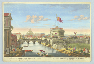 Print, The Aelian Bridge and Castle of St. Angelo