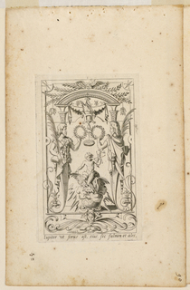 Engraving, Grotesque with Deities. Plate 03 “Jupiter,” 2nd state