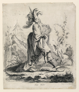 Print, Petit Maître (Dandy)