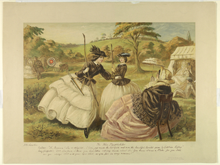 Chromolithograph, The Fair Toxophilites (Proof)