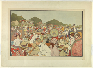 Chromolithograph, Henley Race Day