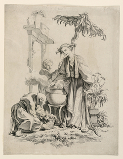 Print, L'Odorat (Smell) from the series Les Cinq Senses (The Five Senses)