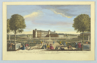 Print, A View of the Palace of Chantilly