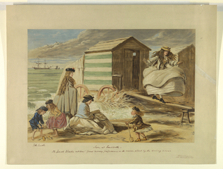 Chromolithograph, Scene at Sandbath (Proof)