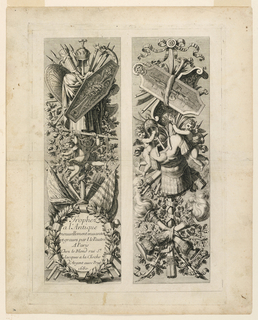 Print, Set of Trophies, from "Trophey a l'Antique"