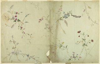 Drawing, Design for a Silk Brocade