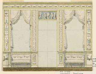 Drawing, Design for a Salon