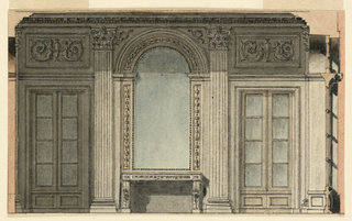 Drawing, Section of a Vestibule