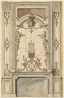Drawing, Design for a mantelpiece