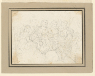 Drawing, Gods on a Cloud-bank