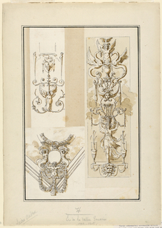 Drawing, Design for Ornamental Arabesque Motifs