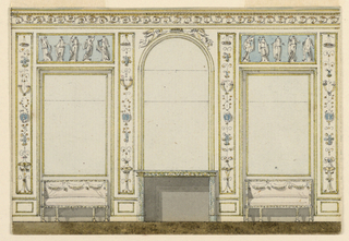 Drawing, Design for a Salon