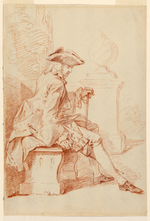 Drawing, Seated Gentleman