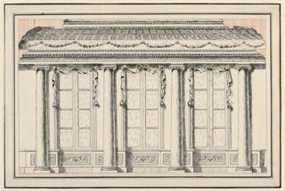 Drawing, Elevation of a Salon