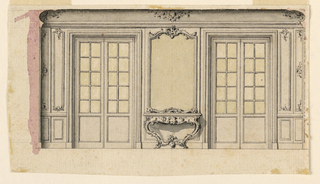 Drawing, Design for a fireplace