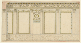 Drawing, Design for a Wall Vestibule