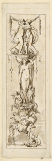 Drawing, Ornament Panel