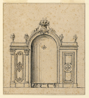 Drawing, Design for a Garden Niche