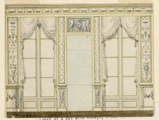 Drawing, Design for a Salon