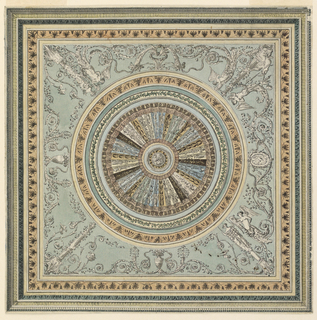 Drawing, Design for a Painted Ceiling
