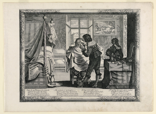 Print, Le Barbier, from Les Metiers series  [The Barber,  from The Trades series]