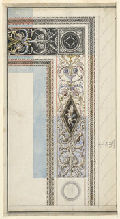 Drawing, Design for a Door Frame