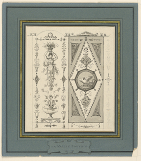 Drawing, Designs for Two Panels