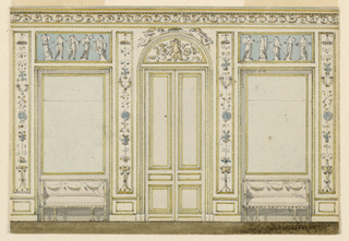 Drawing, Design for a Salon