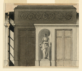 Drawing, Section of a Vestibule