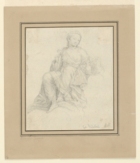 Drawing, Allegorical Figure of Fidelity