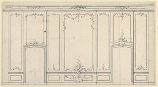 Drawing, Elevation of a Wall