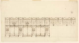 Drawing, Design for the Interior of a Passageway