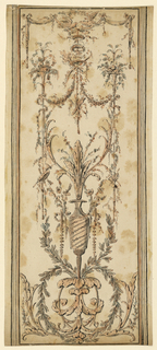 Drawing, Design for a decorative panel