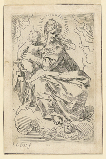 Print, The Virgin and Child
