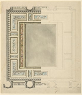 Drawing, Design for a Ceiling